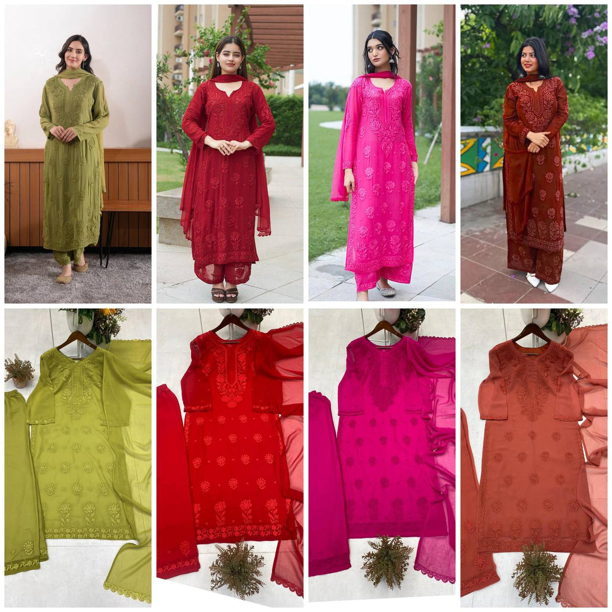 DESIGNER WEAR EXCLUSIVE GEORGETTE CHIKANKARI