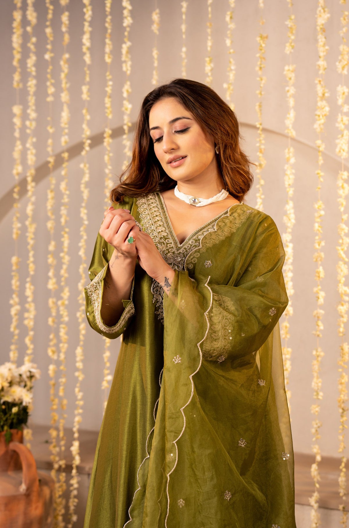 Adevira Olive Green Suit