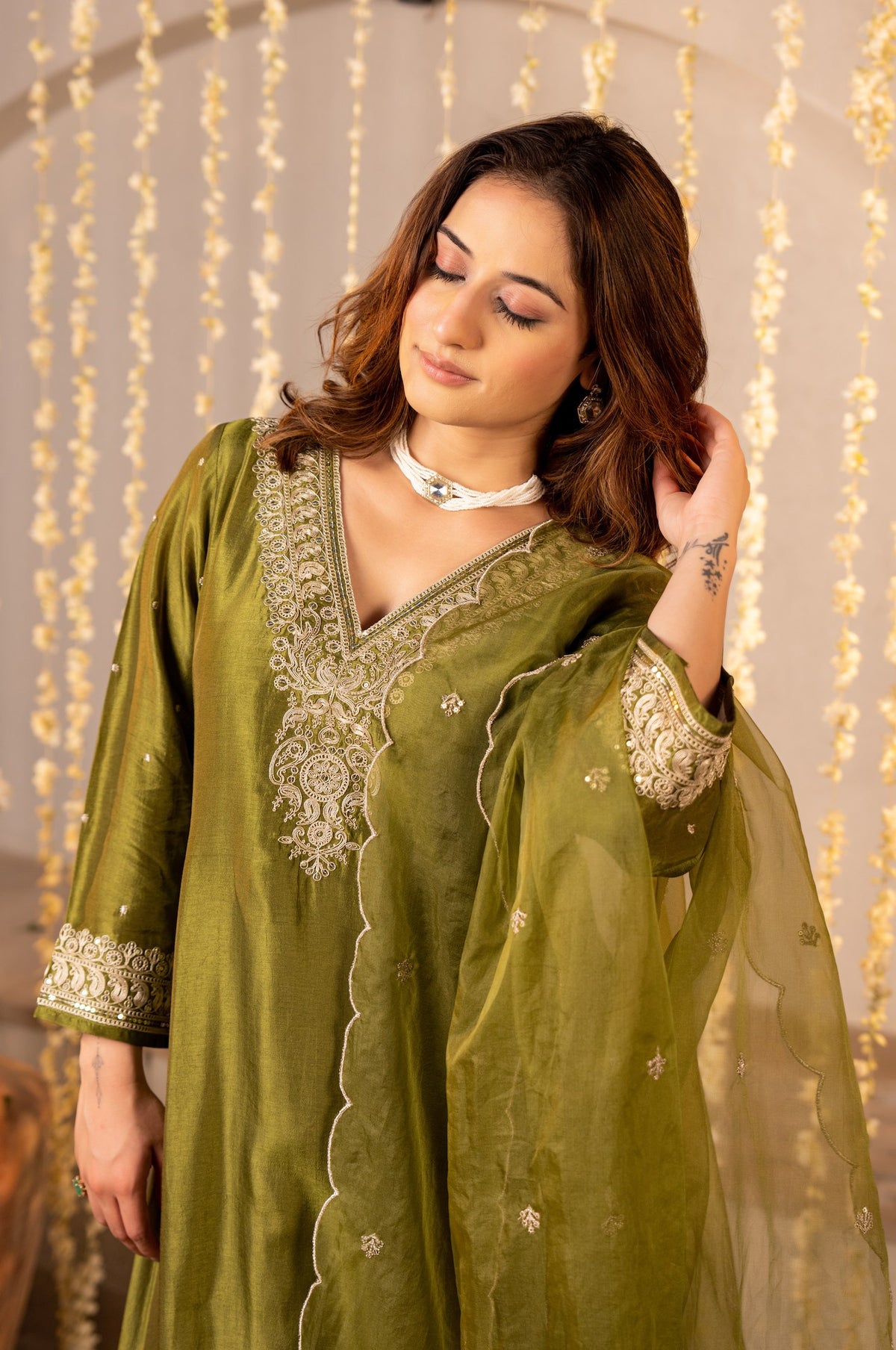 Adevira Olive Green Suit