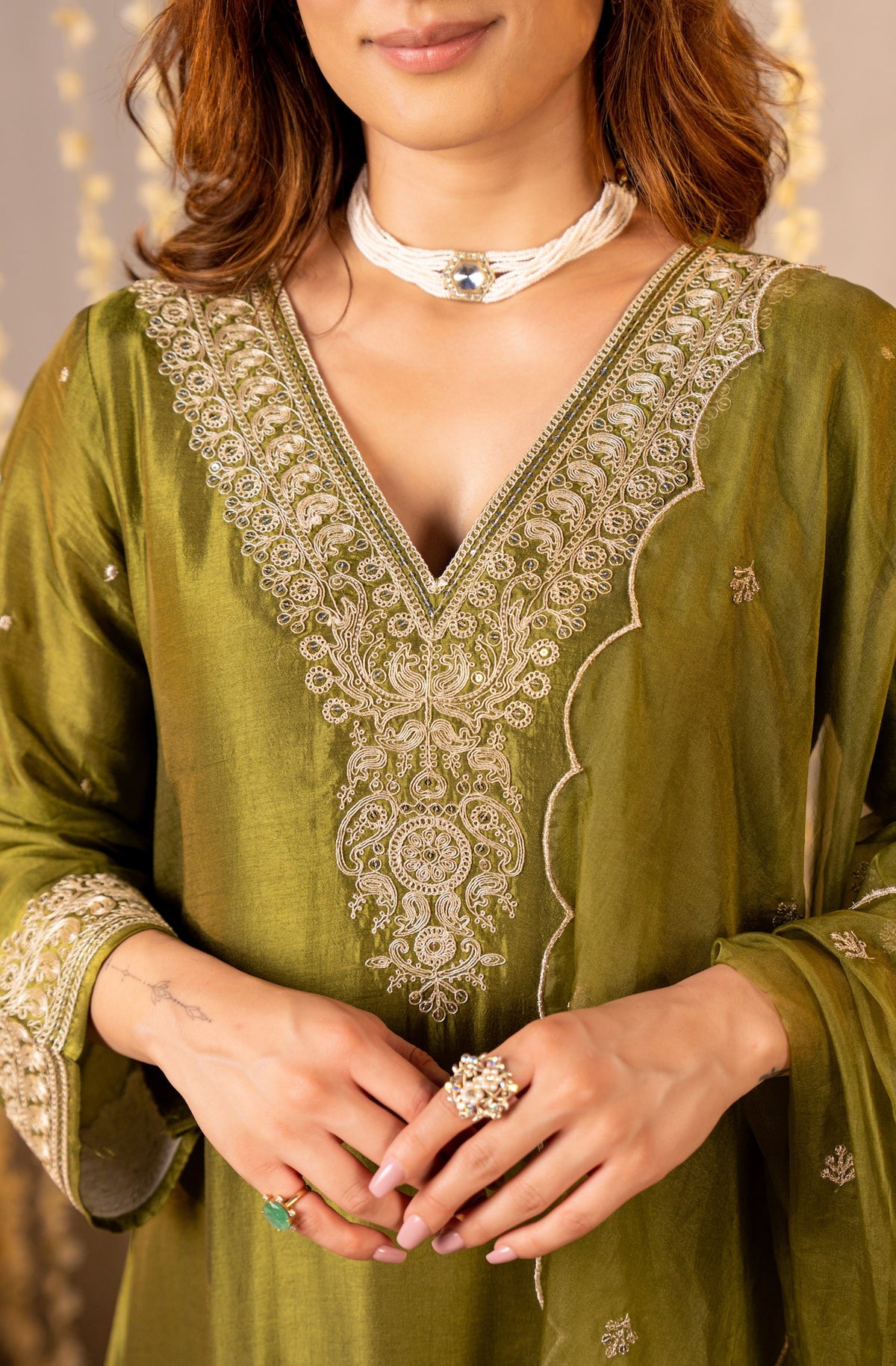 Adevira Olive Green Suit