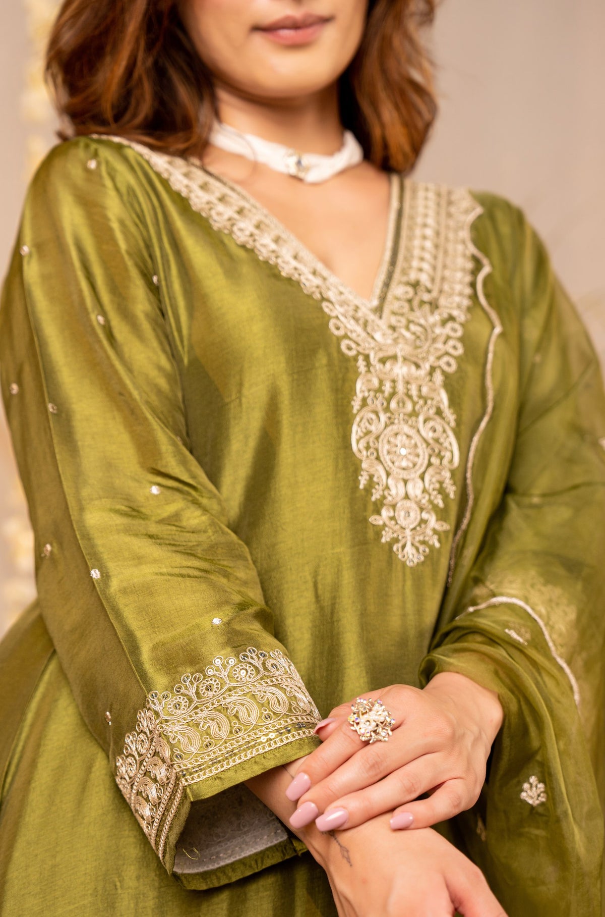 Adevira Olive Green Suit
